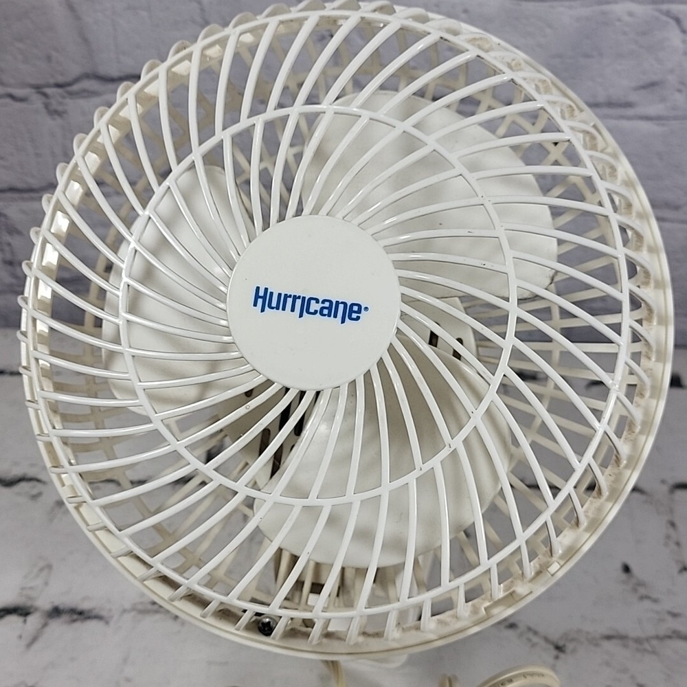 Hurricane Classic 6" Clip Fan, 2 Speed‎ Desk Table Fan w/ Adjustable Tilt  White